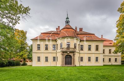 Zámok na predaj Mirošov, Zámek Mirošov, Plzeňský kraj, Pohľad zo zadnej strany