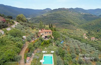 Vidiecky dom na predaj Loro Ciuffenna, Toscana:  RIF 3098 Vogelperspektive