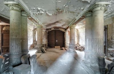 Zámok na predaj Bożków, Palac Wilelma von Magnis 1, województwo dolnośląskie, Vchod do vozňa