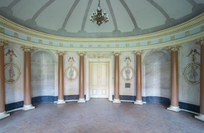 Zámok na predaj Bożków, Palac Wilelma von Magnis 1, województwo dolnośląskie, Oválna hala