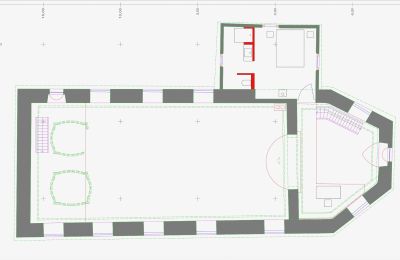 Kostol na predaj 78591 Durchhausen, Vordere Kirchgasse  6, Baden-Württemberg:  Entwurf Wohnung Sakristei OG