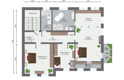 Nehnuteľnosť Magdeburg, Pôdorys 1