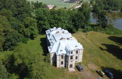 Zámok na predaj Więsławice, województwo kujawsko-pomorskie, Fotografia Drona
