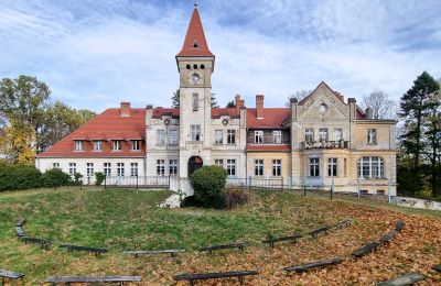 Zámok na predaj Grabiszyce Średnie, województwo dolnośląskie, Pohľad z prednej strany