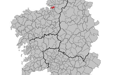 Kaštieľ na predaj Pontedeume, Calle Real, Galícia, Mapa