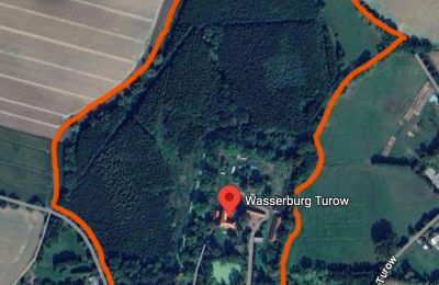 Hrad na predaj 18513 Glewitz, Mecklenburg-Vorpommern, Grundstückseinzeichnung-Quelle: google-maps