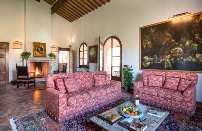 Historická vila na predaj Torrenieri, Toscana, Obývacia izba