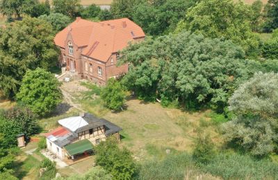Kaštieľ na predaj 17139 Malchin, Mecklenburg-Vorpommern, Hausansicht Drohne