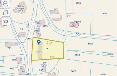 Kaštieľ na predaj 67-120 Broniszów, województwo lubuskie, Situačný plán