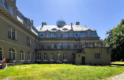 Zámok na predaj Łubie, Pyskowicka 34, Sliezsko, Pohľad zo zadnej strany
