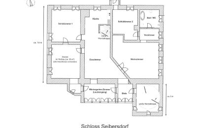 Zámok na predaj 84375 Kirchdorf am Inn, Hofmarkstraße 2, Bayern, Grundriss-Schema 2.Stock (Büro-Etage)
