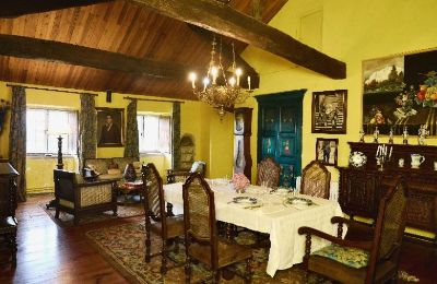 Kaštieľ na predaj Ortigueira, Galícia, Comedor con vista al jardin