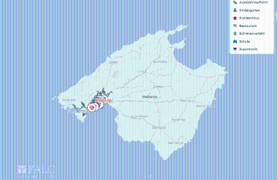Historická vila na predaj Mallorca, Serra de Tramuntana, Cas Català, Baleárijské ostrovy, Lageplan