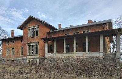 Kaštieľ na predaj Bolkowice, Dwór w Bolkowicach, województwo zachodniopomorskie, Pohľad zo zadnej strany