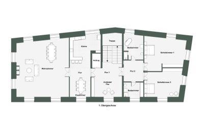 Zámok na predaj 32683 Alverdissen, Severné Porýnie-Vestfálsko, Grundriss - 1.OG