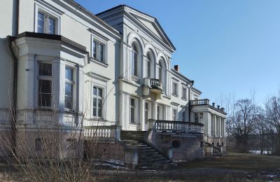 Zámok na predaj Lubstów, Pałac w Lubstowie, województwo wielkopolskie, Pohľad zboku